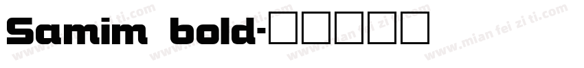Samim bold字体转换
